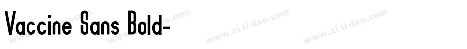 Vaccine Sans Bold字体转换